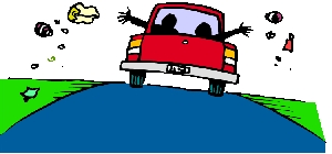 People throwing garbage out the window of their car.